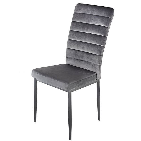 Стілець DAOSUN DC 201G Сірий Оксамит-0