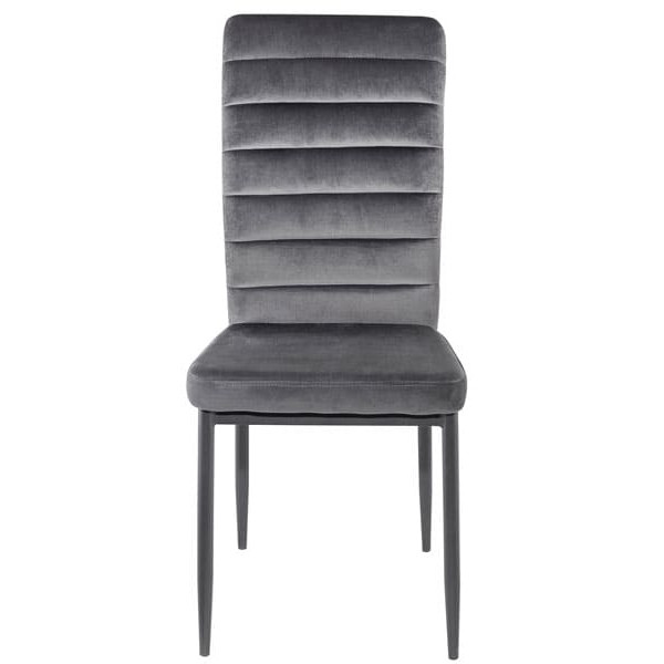 Стілець DAOSUN DC 201G Сірий Оксамит-1