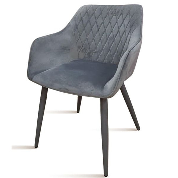 Стул DAOSUN DC 9543 Серый Бархат-0