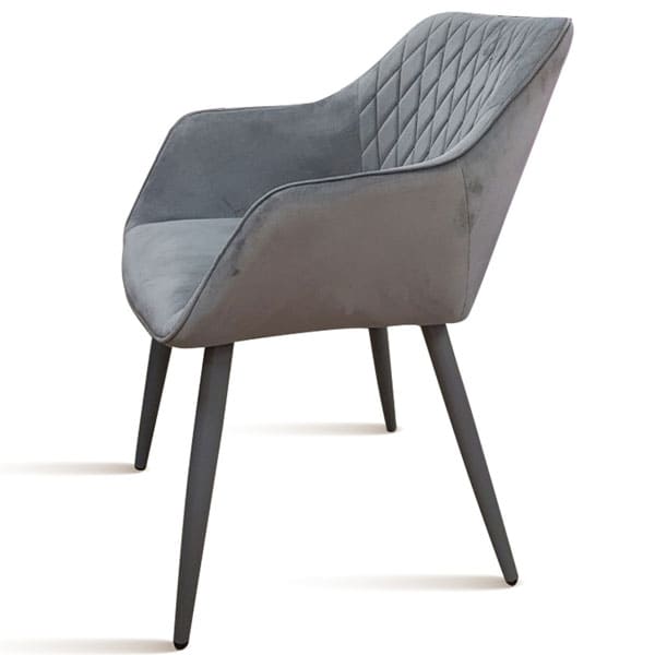 Стул DAOSUN DC 9543 Серый Бархат-3