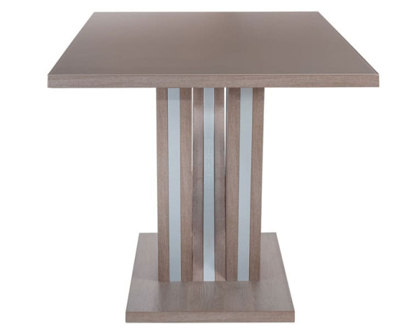 Стіл обідній DAOSUN DT 402 U Сіро-Бежевий Скло-1