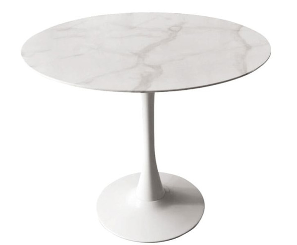 Стол обеденный DAOSUN UDT 9003 Белый мрамор Стекло Стол обеденный DAOSUN UDT 9003 Белый мрамор Стекло-0