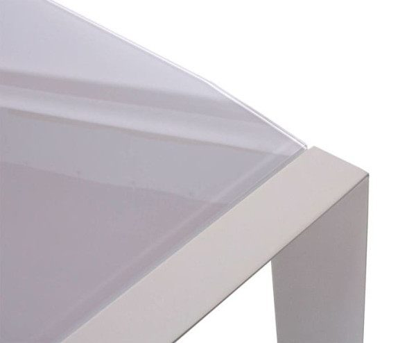 Стіл розкладний обідній DAOSUN DF 508T Сіро-бежевий Скло-3