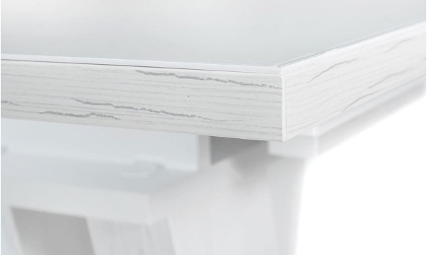 Стіл розкладний обідній DAOSUN DT 402 U Білий Скло-3