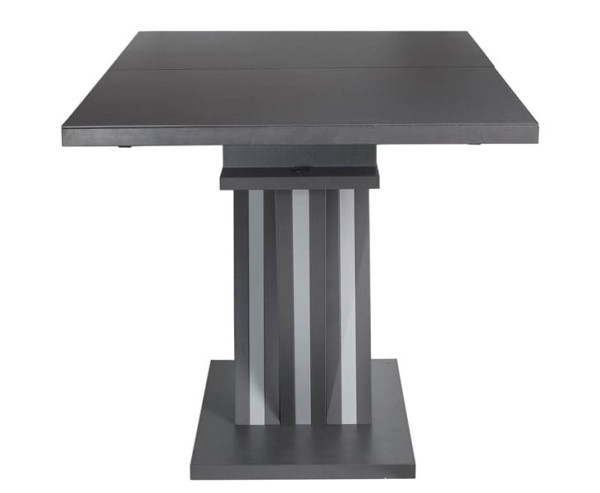 Стіл розкладний обідній DAOSUN DT 402 U Графіт Скло-2