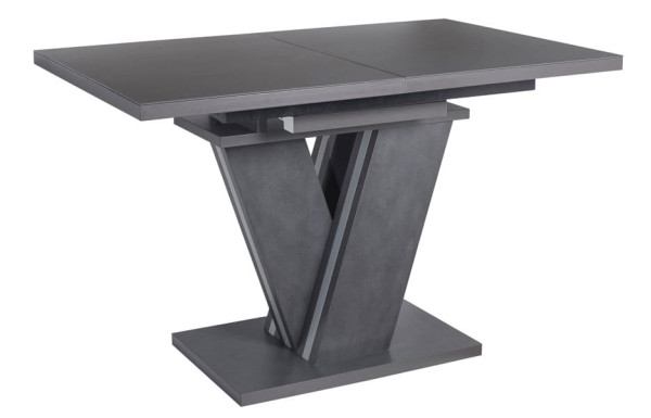 Стіл розкладний обідній DAOSUN DT 402 U Графіт Скло-0