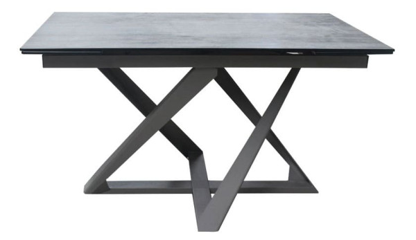 Стіл розкладний обідній DAOSUN DT 8101 Сірий Скло-0