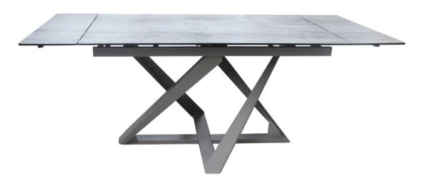 Стіл розкладний обідній DAOSUN DT 8101 Сірий Скло-1