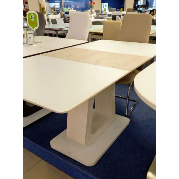 Стіл розкладний обідній DAOSUN DT 8104 Білий Скло-2