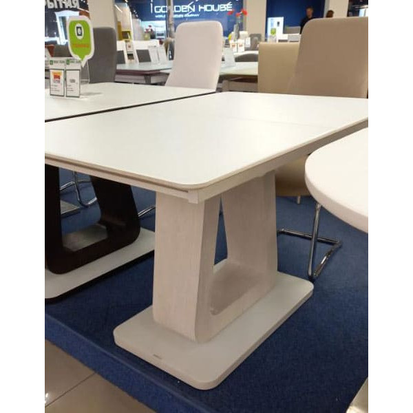 Стіл розкладний обідній DAOSUN DT 8104 Білий Скло-4