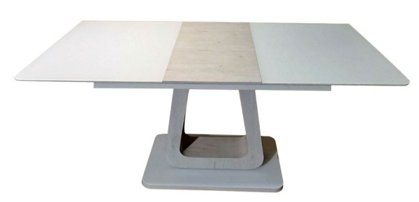 Стіл розкладний обідній DAOSUN DT 8104 Білий Скло-1