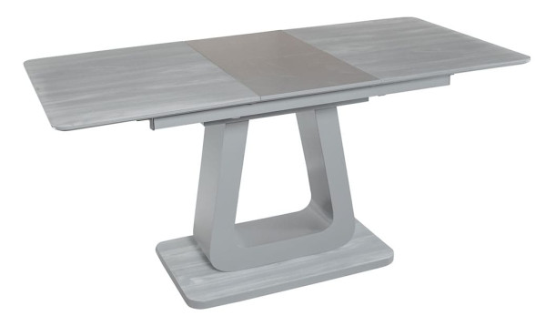 Стол раскладной обеденный DAOSUN DT 8104 Серый Стекло-1