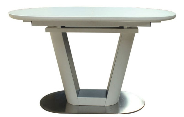 Стол раскладной обеденный DAOSUN DT 8105 Белый Стекло-1