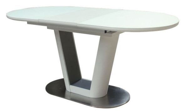 Стол раскладной обеденный DAOSUN DT 8105 Белый Стекло-0