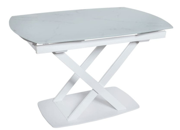 Стіл розкладний обідній DAOSUN DT 8106 Білий Скло-0