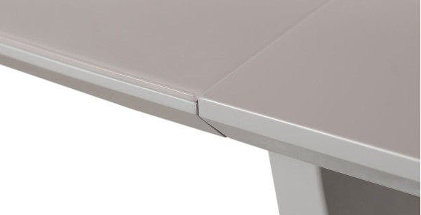 Стіл розкладний обідній DAOSUN DT 8108 Сіро-бежевий Скло-3