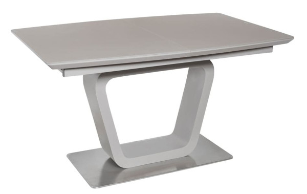 Стіл розкладний обідній DAOSUN DT 8108 Сіро-бежевий Скло-0