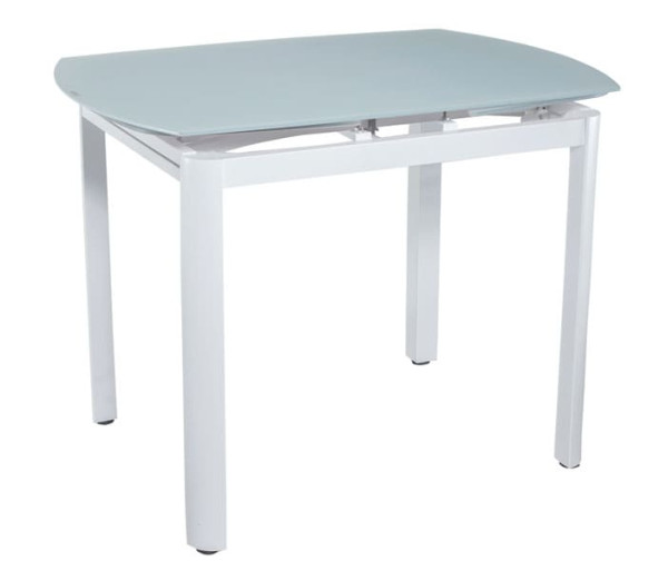 Стол раскладной обеденный DAOSUN DT 8109 Белый Стекло-0