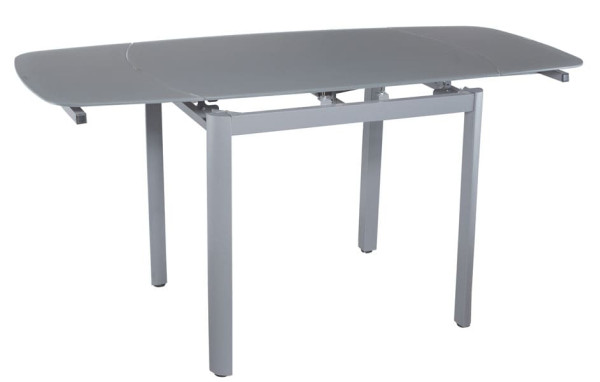 Стіл розкладний обідній DAOSUN DT 8109 Сірий Скло-1