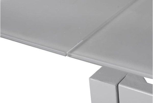 Стіл розкладний обідній DAOSUN DT 8110 Сірий Скло-3