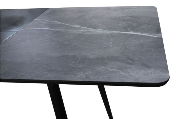 Стіл розкладний обідній DAOSUN DT 859 Сірий Кераміка-2