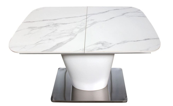 Стіл розкладний обідній DAOSUN DT 874 Білий Кераміка-0