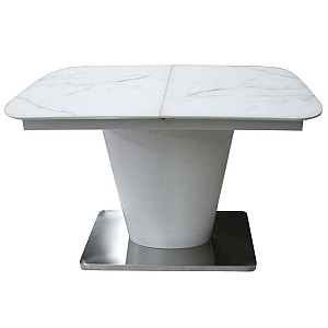 Стол раскладной обеденный DAOSUN DT 874 Белый Стекло