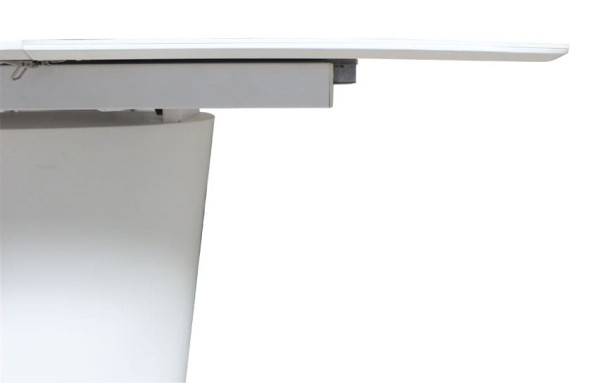 Стол раскладной обеденный DAOSUN DT 874 Белый Стекло-3