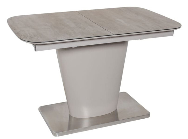 Стіл розкладний обідній DAOSUN DT 874 Сірий Скло-0