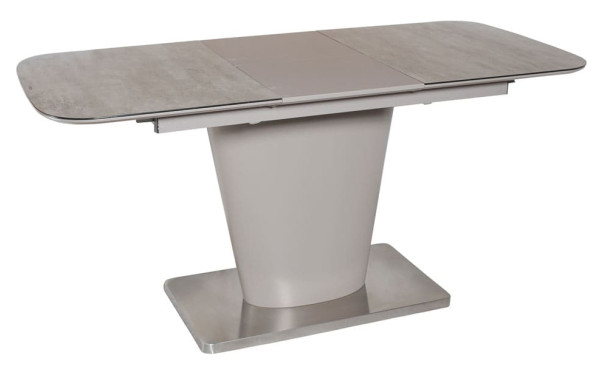 Стіл розкладний обідній DAOSUN DT 874 Сірий Скло-1