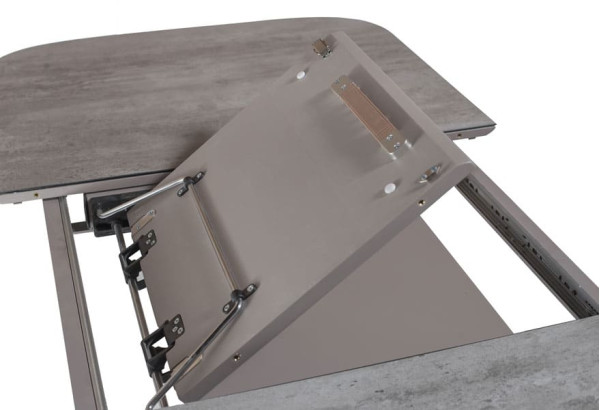 Стіл розкладний обідній DAOSUN DT 874 Сірий Скло-3