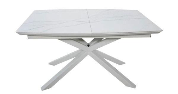 Стіл розкладний обідній DAOSUN DT 888B Білий Кераміка-1