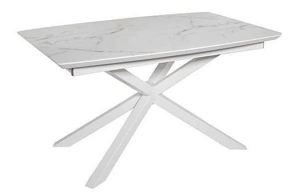 Стол раскладной обеденный DAOSUN DT 888B Белый Стекло-0