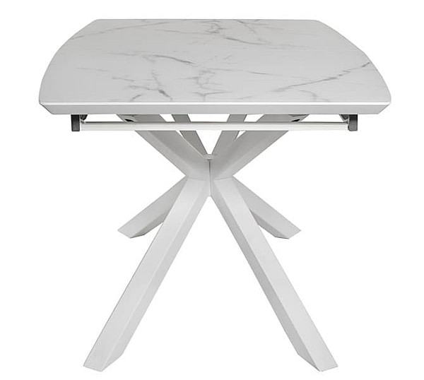 Стол раскладной обеденный DAOSUN DT 888B Белый Стекло-2