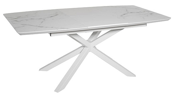 Стол раскладной обеденный DAOSUN DT 888B Белый Стекло-1