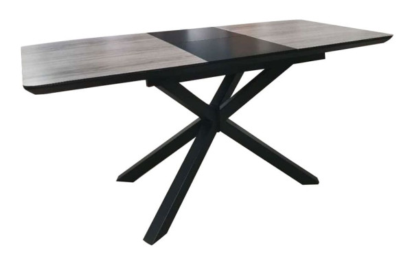 Стіл розкладний обідній DAOSUN DT 888B Дуб Скло-1