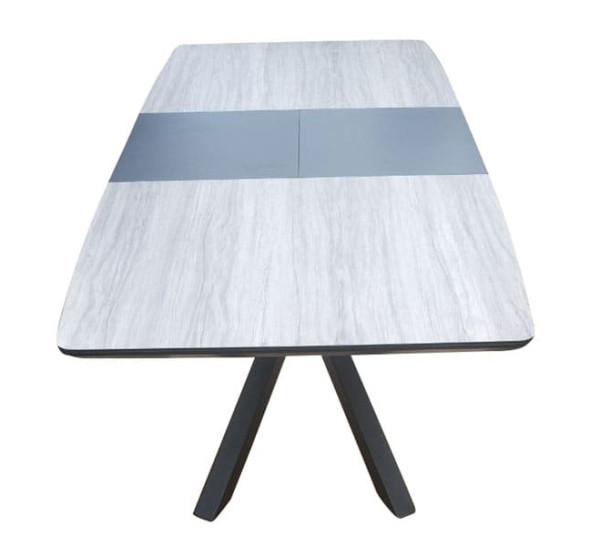 Стіл розкладний обідній DAOSUN DT 888B Дуб Скло-4