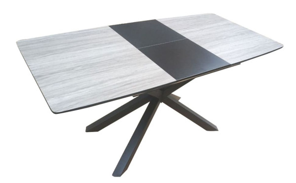 Стіл розкладний обідній DAOSUN DT 888B Дуб Скло-3