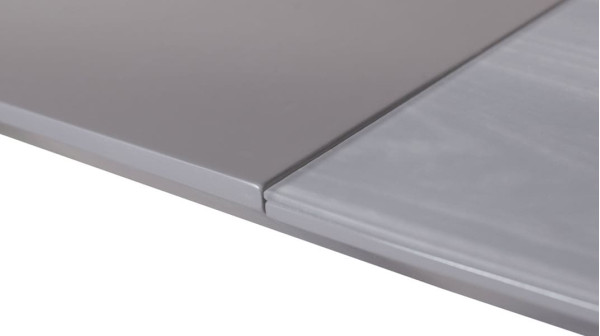 Стіл розкладний обідній DAOSUN DT 888B Сірий дуб Скло-3