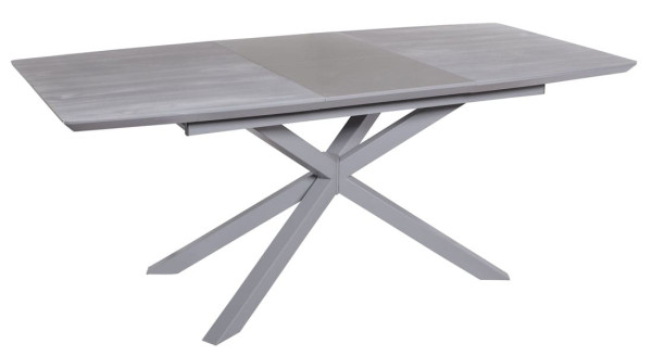 Стіл розкладний обідній DAOSUN DT 888B Сірий дуб Скло-1