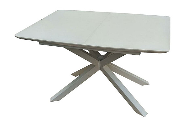 Стол раскладной обеденный DAOSUN DT 888B Шампань Стекло-1