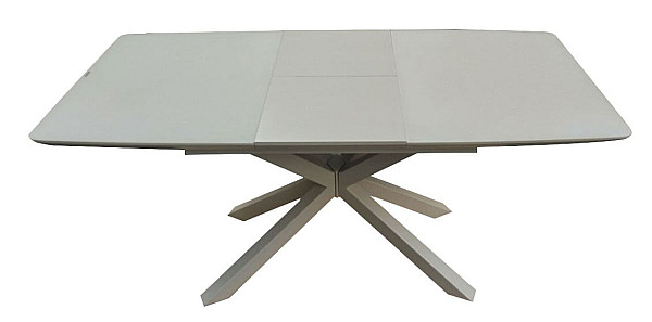 Стол раскладной обеденный DAOSUN DT 888B Шампань Стекло-0