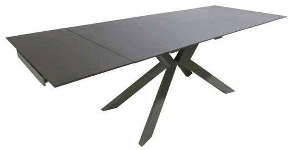 Стіл розкладний обідній DAOSUN RF 5205 DT Сіро-бежевий Скло-1