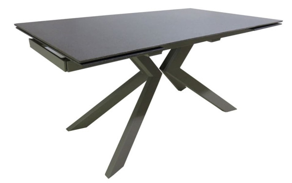 Стіл розкладний обідній DAOSUN RF 5205 DT Сіро-бежевий Скло-0