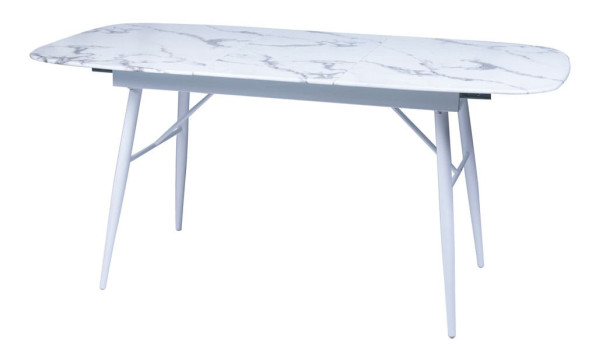 Стіл розкладний обідній DAOSUN UDT 9016 Білий Скло-1