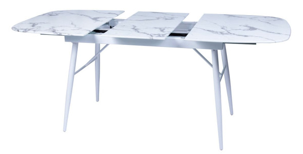 Стіл розкладний обідній DAOSUN UDT 9016 Білий Скло-5