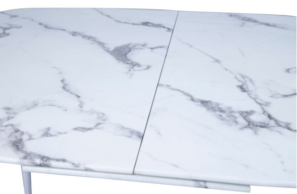 Стіл розкладний обідній DAOSUN UDT 9016 Білий Скло-7