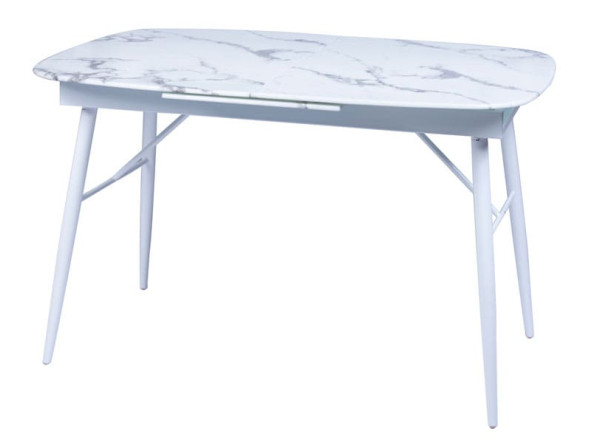 Стіл розкладний обідній DAOSUN UDT 9016 Білий Скло-0