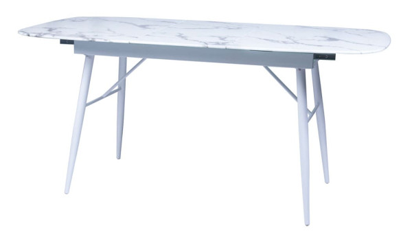 Стіл розкладний обідній DAOSUN UDT 9016 Білий Скло-11