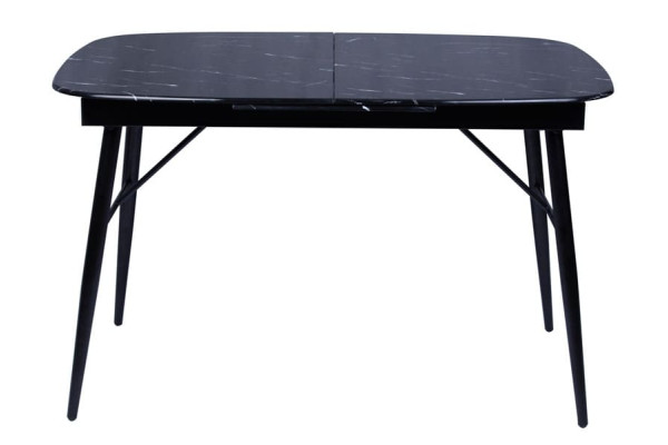 Стол раскладной обеденный DAOSUN UDT 9016 Черный Стекло-0